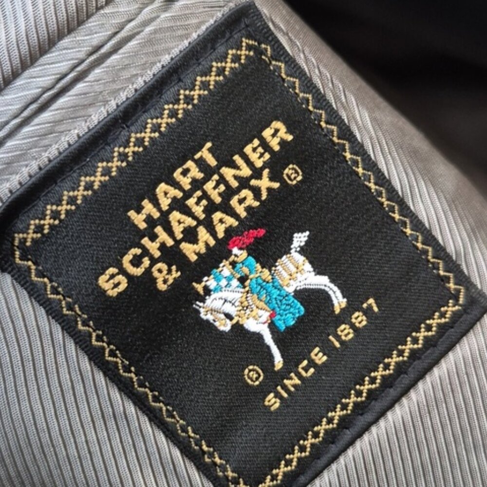 Hart Schaffner & Marx Men's Vintage Gray (2) PC Classic Suit - Picture 8 of 17